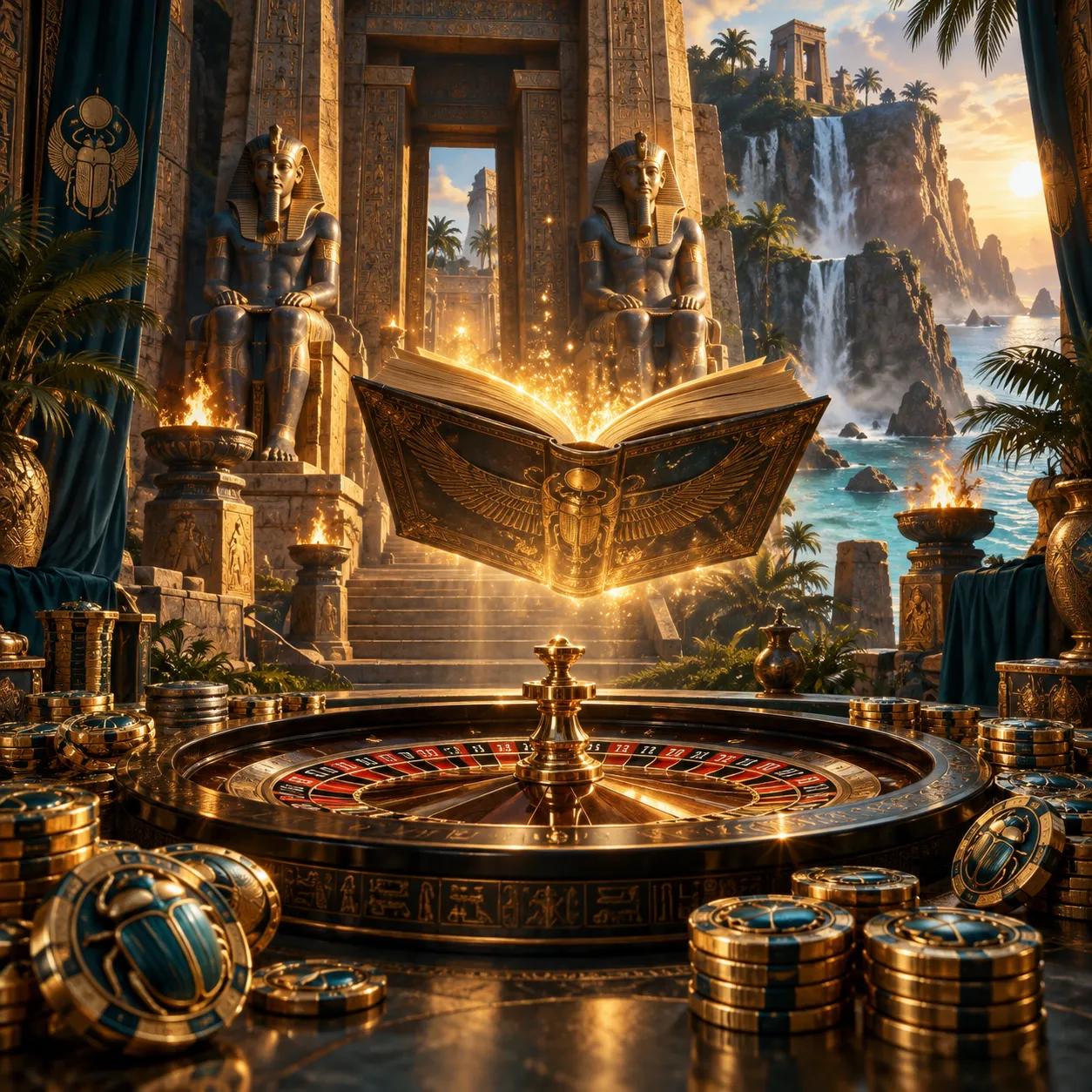 Editorial visualisation for Book of Ra Deluxe