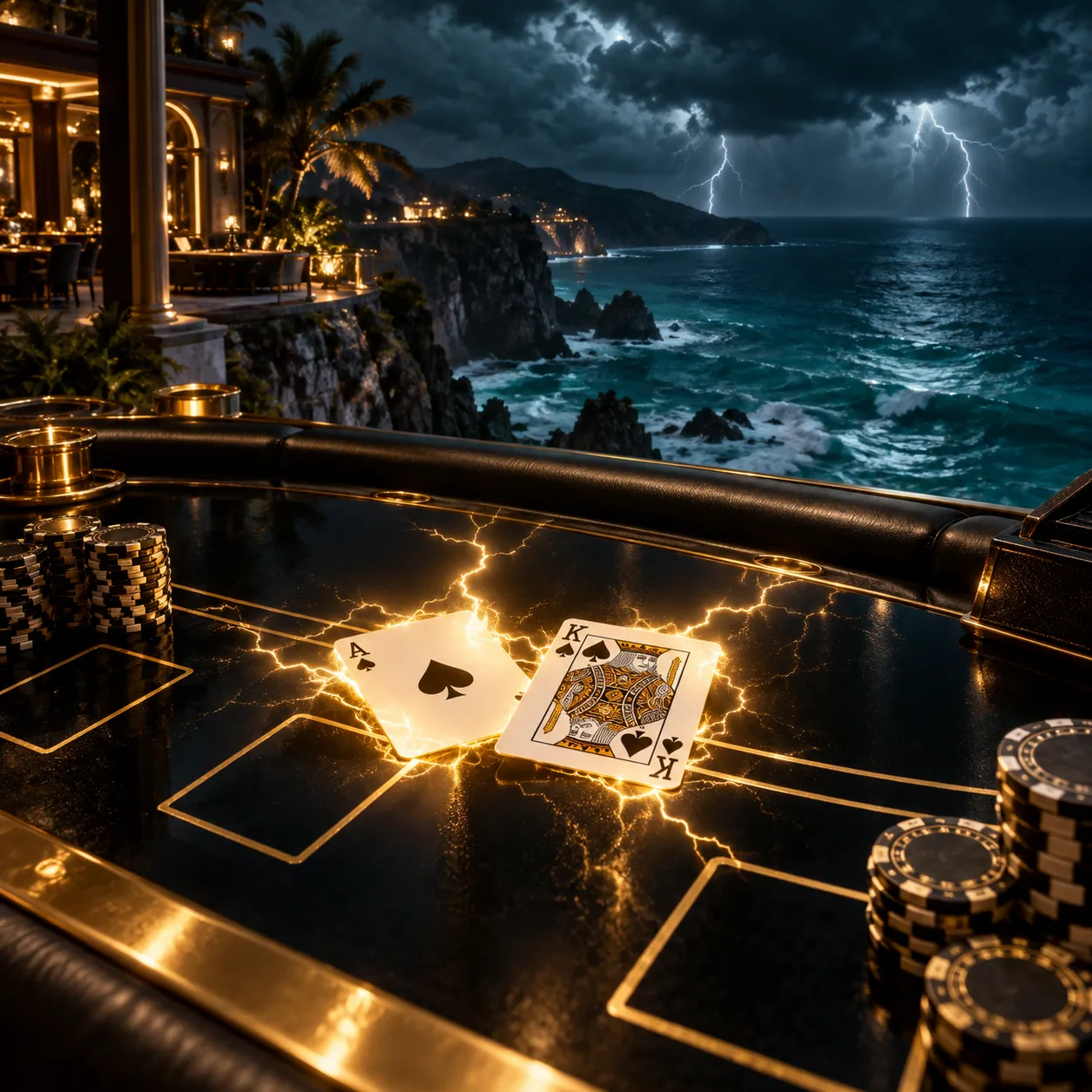 Editorial visualisation for Lightning Blackjack